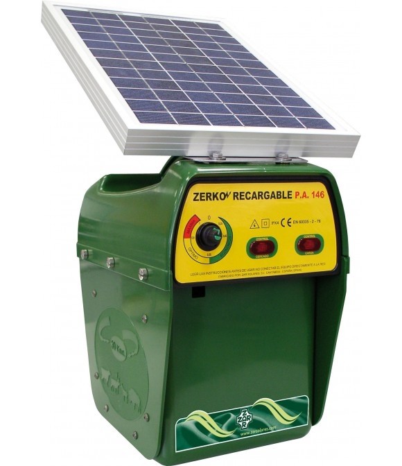 Pastor eléctrico Zerko-Recargable Solar cercado electrónico para